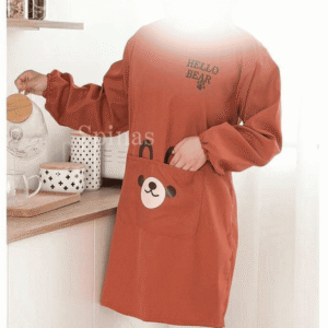 Hello Bear Apron in-use