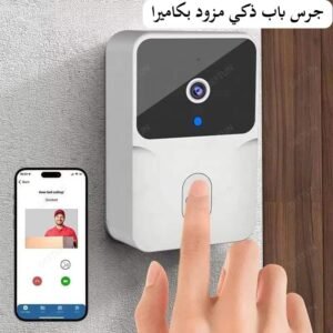 Doorbell ring with camera in-use ar